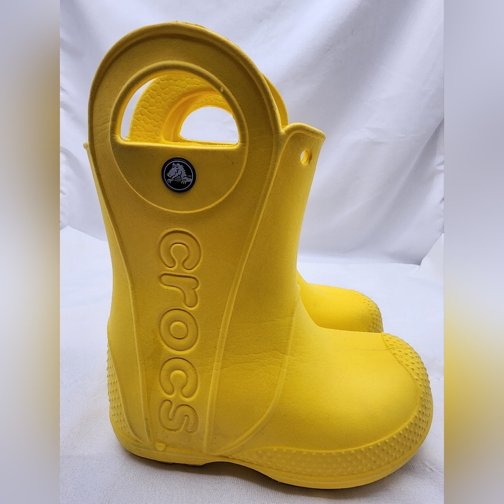🐳SOLD!!!🐳 Yellow Rainboot Crocs C8